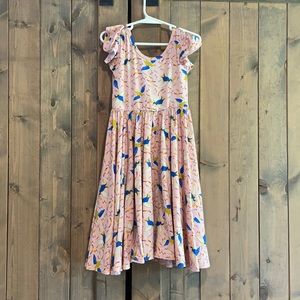 Dot Dot Smile dove print dress